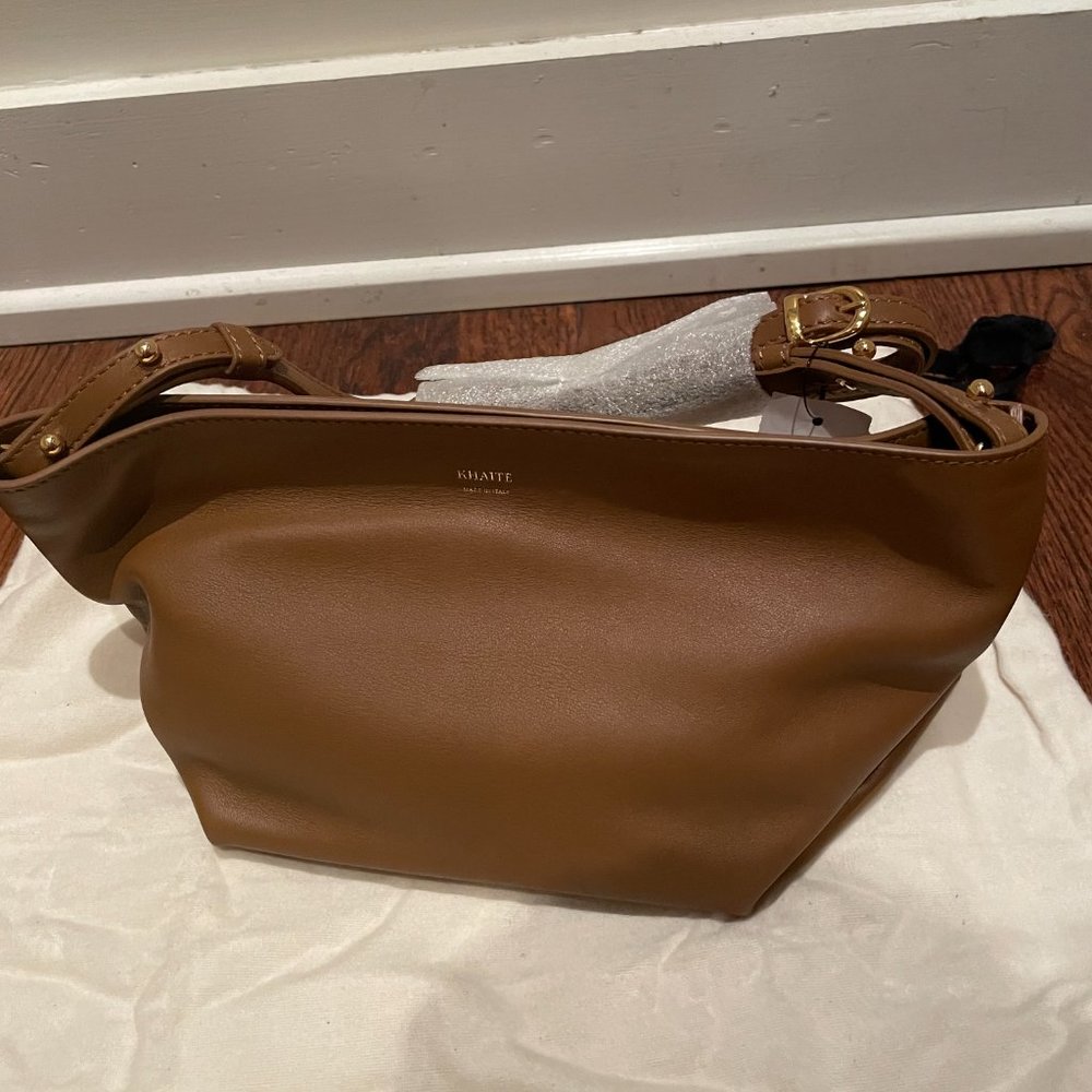 *NWT* Khaite Adeline Crossbody Bag In Caramel Brown